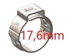 ABRAÇADEIRA AÇO INOX 17.6MM  (10PÇS)  ARI17507