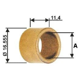 BUCHA P/ MOTOR DE PART 16,555MM X 11,4MM (10PÇS) BC1-0009-00