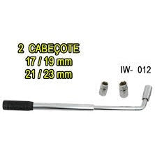 CHAVE DE RODA PROLONGAVEL 2 SOQUETES 17/19/21/23MM IW012