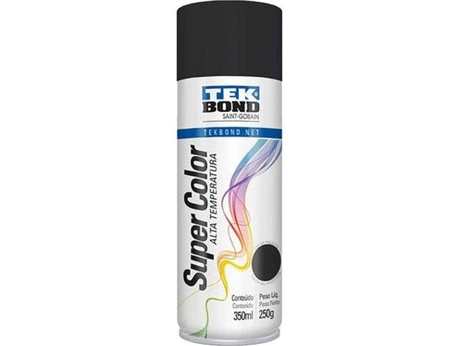 TINTA ALTA TEMP PRETO TEKBOND 350ML  FOSCO