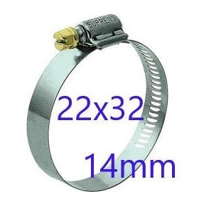 ABRAÇADEORA SEM-FIM 22X32MM 14MM (10PÇS) ABC2232