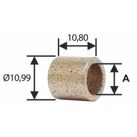 BUCHA P/ MOTOR DE PART 10,99MM X 10,80MM (10PÇS) BC1-0055-00