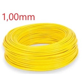 FIO P/ INSTALAÇAO 1,00MM (AMARELO - RL100MT) CS16AM