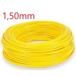 FIO P/ INSTALAÇAO 1,50MM (AMARELO- RL100MT) CS14AM