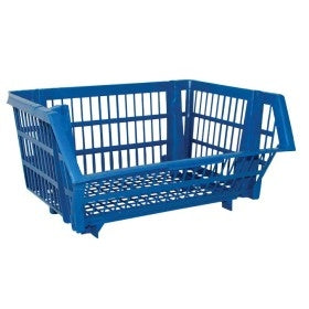 CESTO PLASTICO AZUL  ENCAIXAVEL 26X34X44CM CEPA10