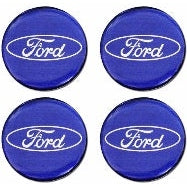 EMBLEMA CALOTA ( FORD ) 48MM AZUL RESINADO 48009