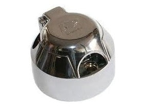 TOMADA FEMEA 7 POLOS CROMO (PLASTICO) BRK0022