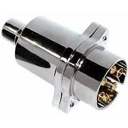 TOMADA MACHO 7 POLOS CROMO (PLASTICO) BRK0031