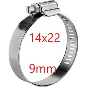 ABRAÇADEIRA SEM-FIM 14X22MM 9MM (20PÇS) MAB1422