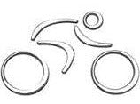 EMBLEMA ( CICLISTA ) CROMADO 12202