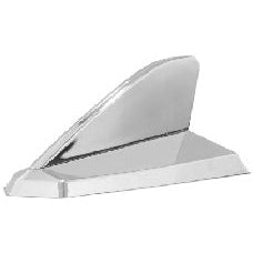 ANTENA DECORATIVA TUBARÃO CROMO 01019  17012