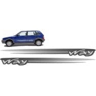 FAIXA LATERAL FIAT UNO WAY 04/11 PRETO 932217