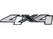 EMBLEMA GM ( 4X4 ) S10 12/.. ADESIVO CINZA  990000