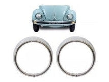 ARO FAROL VW FUSCA PLASTICO CROMADO (PAR)  348