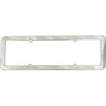 MOLDURA PLACA CROMADA LISA  T-054 02002